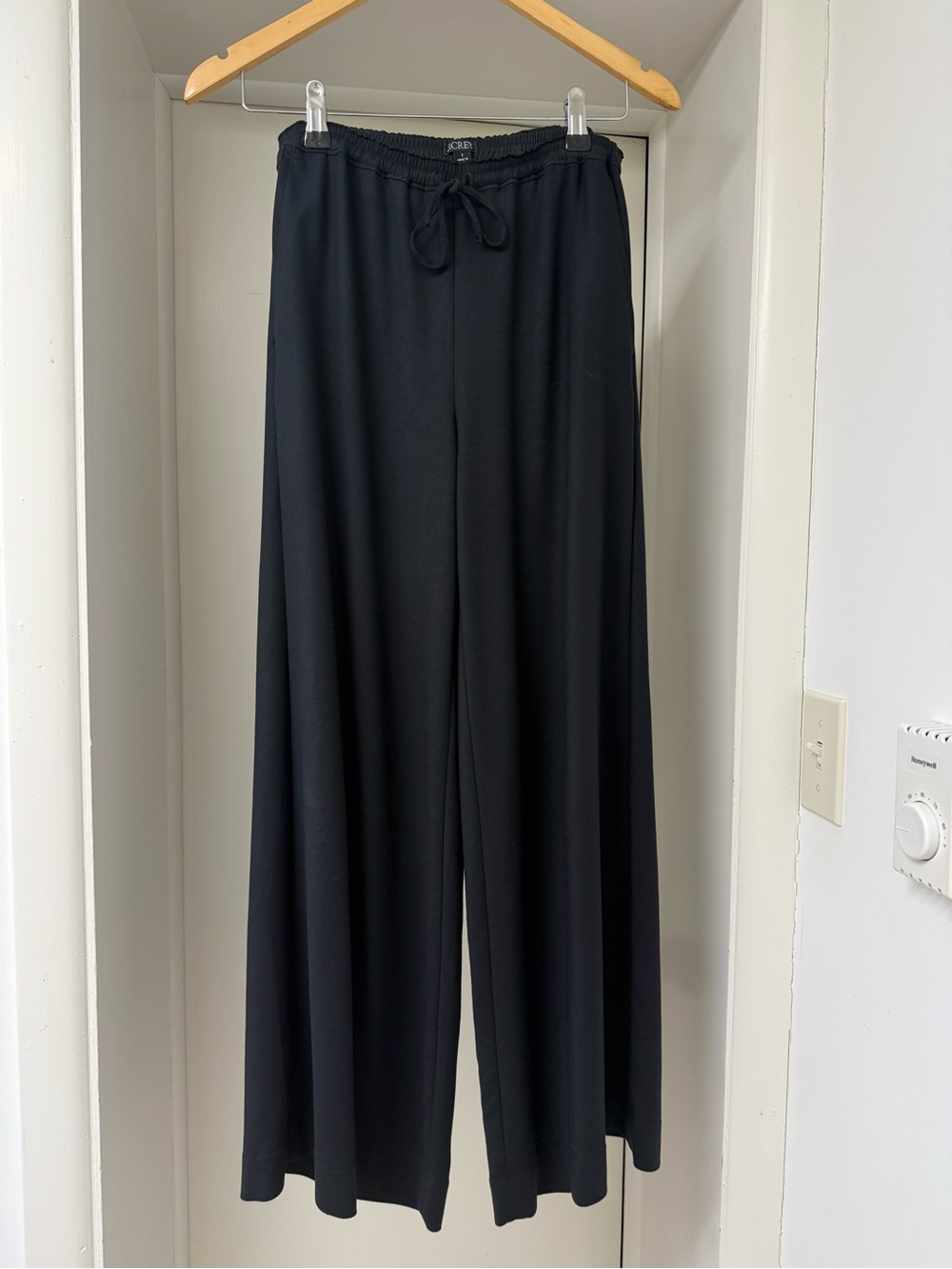 J. Crew Black Wide-Leg Pants